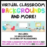 Virtual Classroom Backgrounds & Accessories - EDITABLE -