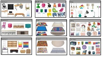 Virtual Classroom Backgrounds, Furniture, and Cliparts | TPT