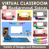 Virtual Classroom Backgrounds and Banners | School Rooms Clipart 