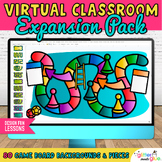 Virtual Classroom Board Game Backgrounds on Google Slides,