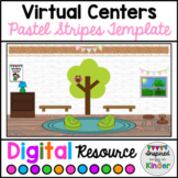 Virtual Classroom Centers Template (Pastel) | For Google S