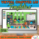 Virtual Computer Lab Backgrounds: Editable Google Classroo