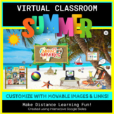 Virtual Classroom- Editable Summer Theme