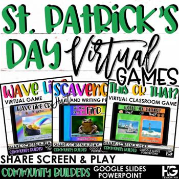 Preview of Virtual Classroom Games | St. Patrick's Day