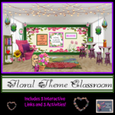 Virtual Classroom-Garden/Floral Theme (Inc 3 Interactive L