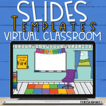 Preview of Virtual Classroom Google Slides & PowerPoint Background Templates