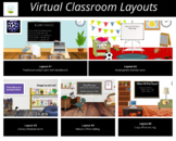 Virtual Classroom Layouts for Google Slides™