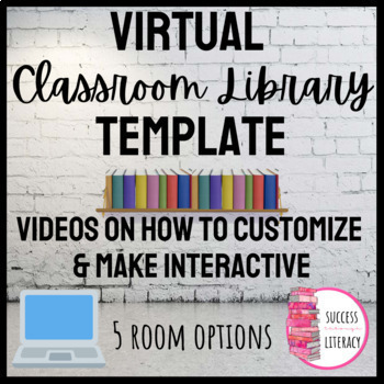 Preview of Virtual Classroom Library Templates for Distance Learning 