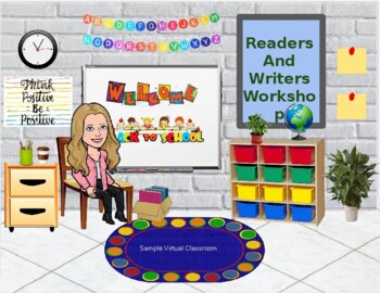 Preview of Virtual Classroom Made Easy (57 slides of rooms and classroom accessories)