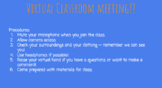 Virtual Classroom "Meeting" Guidelines