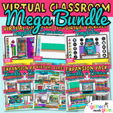 Virtual Classroom Mega Bundle: Backgrounds, Templates, Loc
