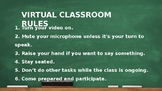 Virtual Classroom Rules - Editable #3