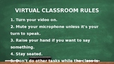Virtual Classroom Rules - Editable #4