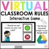 Virtual Classroom Rules Game - Interactive Google Slides -