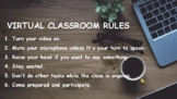 Virtual Classroom Rules Poster #2
