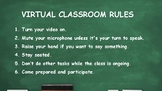 Virtual Classroom Rules Poster #3