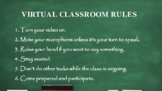 Virtual Classroom Rules Poster #4