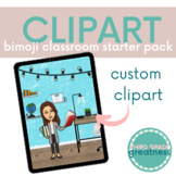 Virtual Bitmoji Classroom Starter Pack Clipart