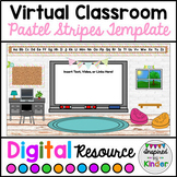 Virtual Classroom Template (Pastel Stripes Design) For Goo