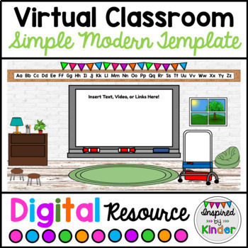 Virtual Classroom Template (Simple Modern Design) For Google Slides ...