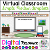 Virtual Classroom Template (Simple Modern Design) For Goog