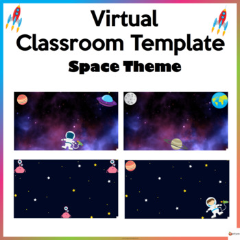 Preview of Virtual Classroom Template Space Background