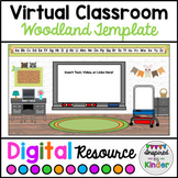 Virtual Classroom Template (Woodland Design) For Google Sl