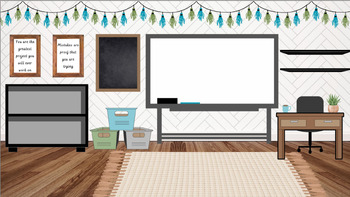 Preview of Virtual Classroom Templates/Backgrounds