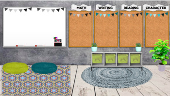 Preview of Virtual Classroom Templates - Cozy and Comfy Workspaces