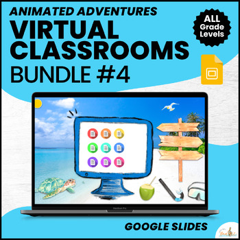 Preview of Virtual Classrooms Templates + Escape Games in Google Slides / Adventure Edition