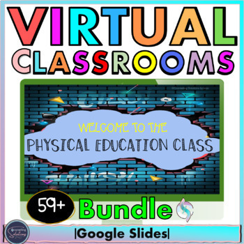 Preview of Virtual Classrooms for PE-Physical Education | Bundle | Distance Learning