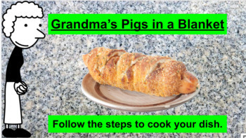 Preview of Virtual Cooking Pigs in a Blanket PDF Slides