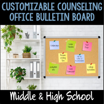 Preview of Virtual Counseling Office- Announcement Bulletin Board- Middle & High School
