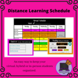 Virtual/Distance Learning Schedule for Students