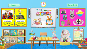 Preview of Virtual EASTER Classroom Template