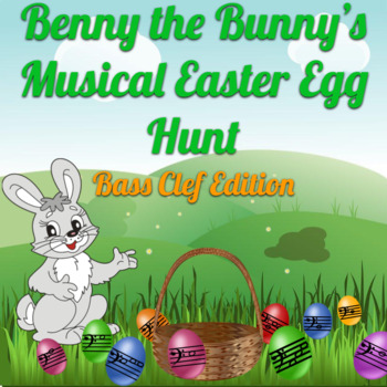 Preview of Virtual Easter Egg Hunt Interactive Digital Music Game- Bass Clef