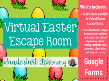 Preview of Virtual Easter Escape Room | Google Forms