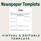 Virtual Editable Newspaper Template 