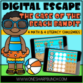 Virtual End of the Year Beach Day Digital Escape Room Activities