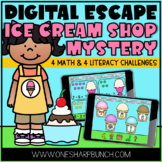 Virtual End of the Year Ice Cream Day Digital Escape Room 
