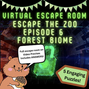Preview of Virtual Escape Room: Forest Biome Edition (Escape the Zoo Ep.6)