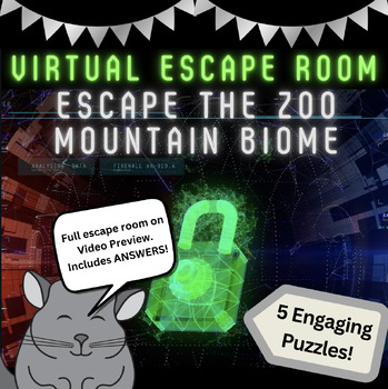 Preview of Virtual Escape Room: Mountain Biome Edition (Escape the Zoo Ep.8)