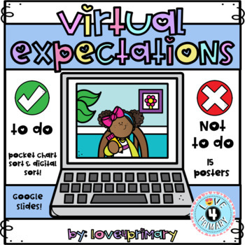 Preview of Virtual Expectations | Google Slides | Distance Learning