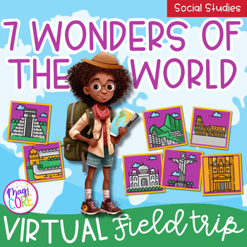 Preview of Virtual Field Trip 7 Wonders of the World Google Slides Digital Resource SeeSaw