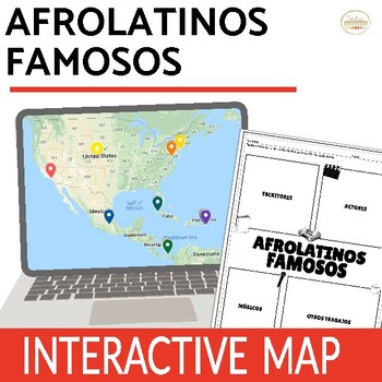 Preview of Virtual Field Trip Afro-Latinos Famosos for Black History Month SPANISH ONLY