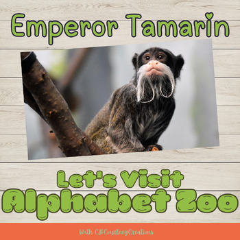Preview of Virtual Field Trip- Alphabet Zoo: Emperor Tamarin, Presentation Worksheets