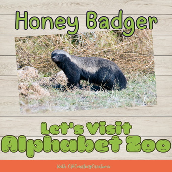 Preview of Virtual Field Trip- Alphabet Zoo: Honey Badger, Presentation Worksheets