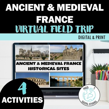 Preview of Medieval Europe: France Virtual Field Trip with Interactive Map Activities