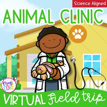 Preview of Virtual Field Trip Animal Clinic Vet Google Slides Digital Resource Activities
