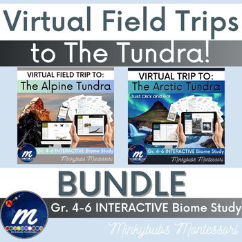 Preview of Virtual Field Trip Arctic Alpine Tundra Fast Facts BUNDLE Click and Go!